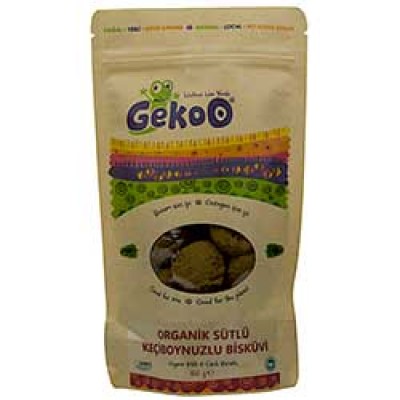 Gekoo - Organik Sütlü Keçiboynuzlu Bisküvi 150gr