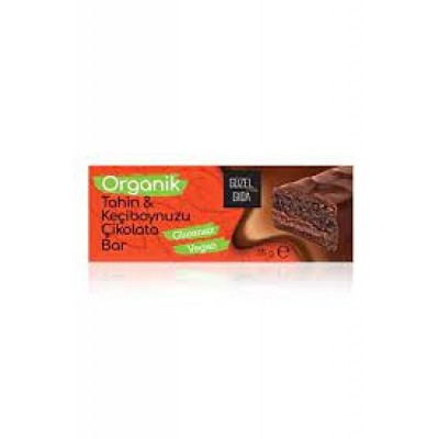 Güzel Gıda - Organik Keçiboynuzu Tahinli Çikolata Bar 35gr