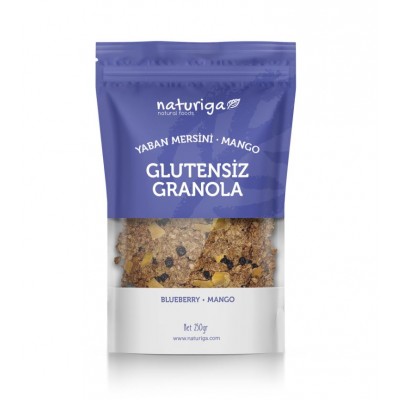 Naturiga - Glutensiz Yaban Mersini&Mango Granola 