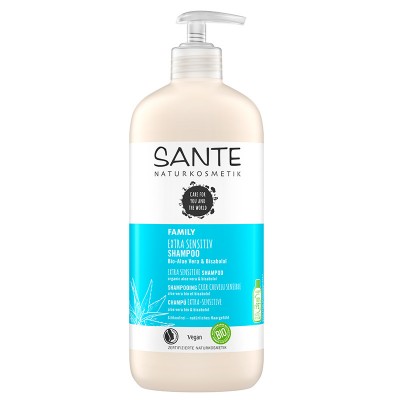 Sante - Organik Aşırı Hassas Ciltler İçin Şampuan 500ml (Aloe Vera &Bisabolol)