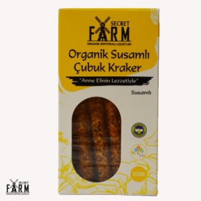 Secret Farm - Organik Susamlı Çubuk Kraker 100gr
