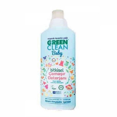 Green Clean - Organik Bebek Çamaşır Deterjanı 1Lt
