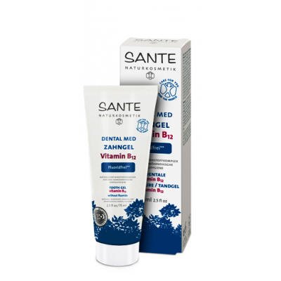 Sante - Organik Dental Med Vitamin B12 Diş Macunu (Florürsüz) 75 ml